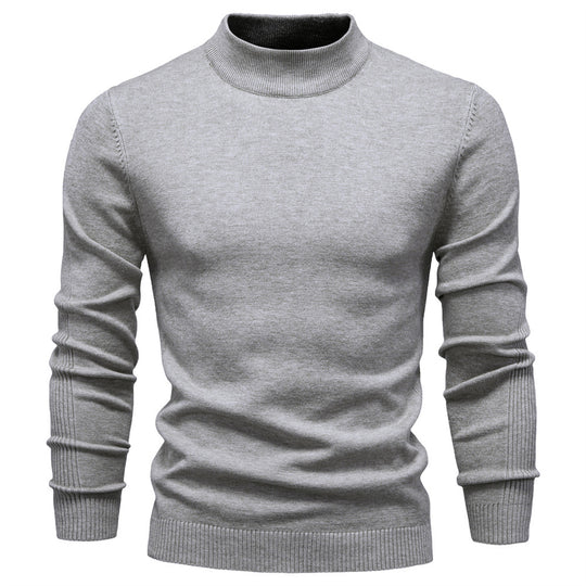 Herren Rollkragenpullover aus weichem Strickmaterial mit feiner Rippstruktur R&B