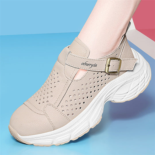 Damen Atmungsaktive Komfort-Sandalen mit verstellbarem Riemen und rutschfester Sohle R&B