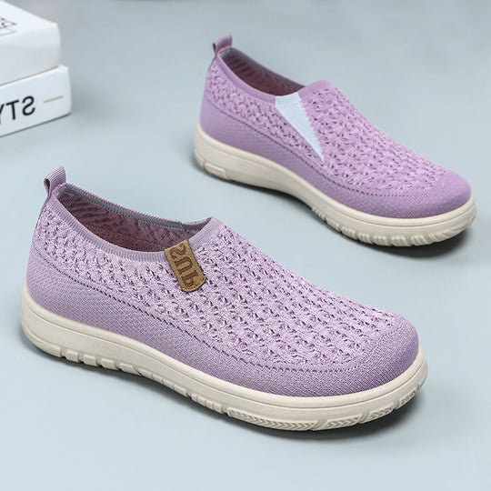 Damen Atmungsaktive Slip-On Freizeitschuhe mit elastischem Design R&B