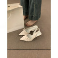 Damen Slingpumps mit eleganter Raffung