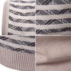 Herren ärmellose Strickjacke mit modernem Zopfmuster R&B