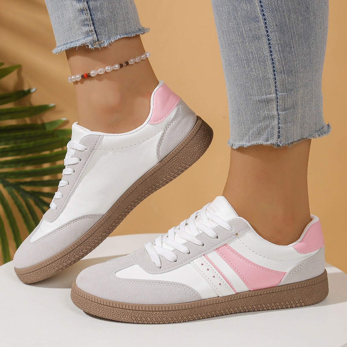Damen Sportliche Sneakers mit atmungsaktivem Obermaterial und rutschfester Sohle R&B 1778259088