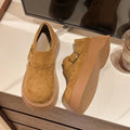 Damen Komfortable Plateau-Clogs mit eleganter Schnallenverzierung R&B