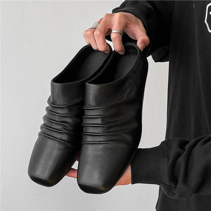 Damen elegante Slipper aus hochwertigem Leder R&B