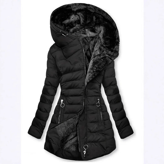 Damen Langzeit-Winterjacke mit weichem Innenfutter R&B