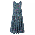 Damen Langes Freizeitkleid mit floralem Design R&B