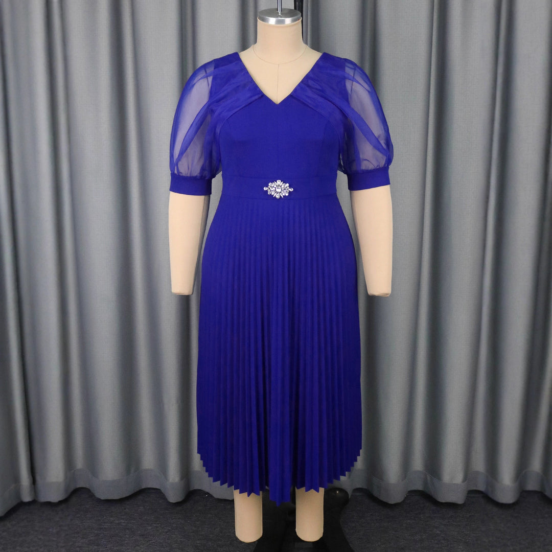 Damen Luftiges Midikleid mit raffinierten Chiffonärmeln R&B