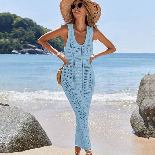 Damen modisches Häkel-Strandkleid R&B