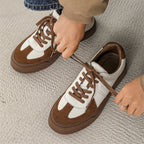 Damen Trendige Freizeit Sneakers mit hochwertiger Leder- und Wildleder-Kombination R&B