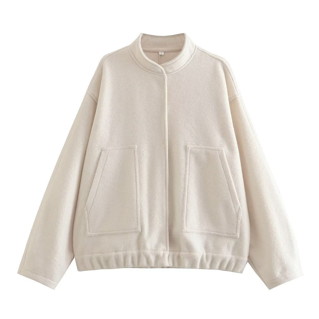 Damen Gemütliche und stylische Fleecejacke mit großen Seitentaschen R&B
