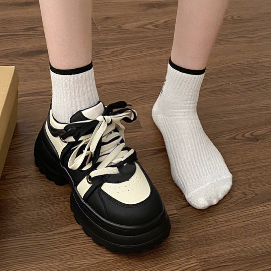 Damen Sportliche Chunky Sneakers mit rutschfester Laufsohle und atmungsaktivem Obermaterial R&B