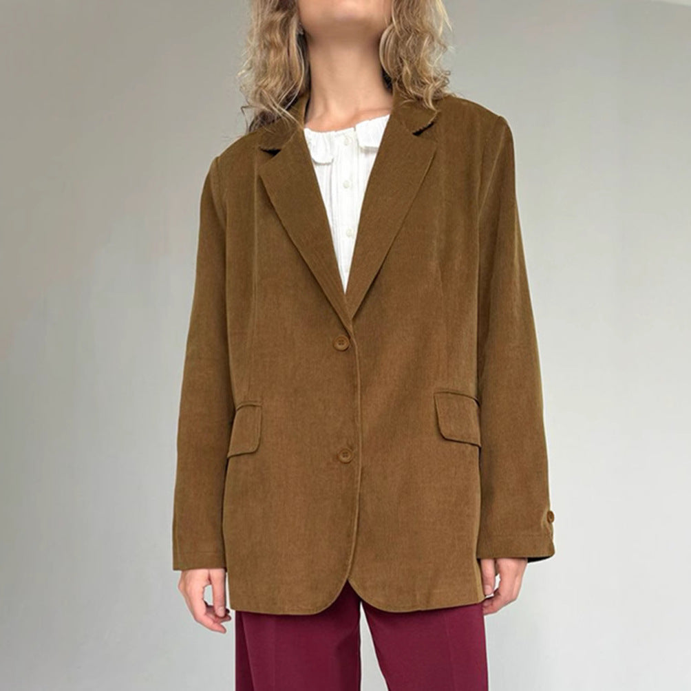 Damen Eleganter und bequemer Cord Blazer R&B