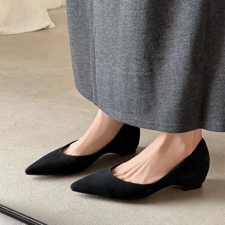 Damen elegante Pumps mit verstecktem Keilabsatz und komfortablem Innenfutter R&B