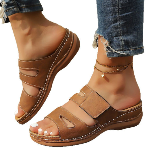 Damen Komfortable und atmungsaktive Sommerschuhe mit verstellbarem Riemendesign R&B
