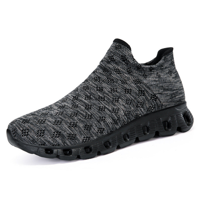 Damen Sportliche Stricksneaker mit rutschfester Sohle und elastischem Schaft