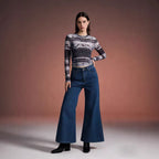 Damen Weite Denim-Jeans mit elegantem Schnitt