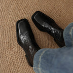 Damen elegante Ankle Boots mit modischer Metalloberfläche R&B