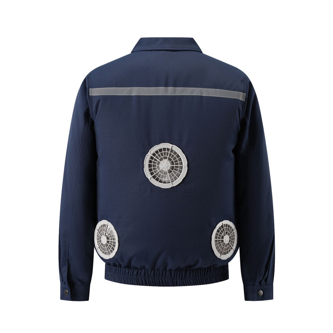 Herren nan belüftete Arbeitsjacke mit integrierten USB-Lüftern und externem Akkufach R&B