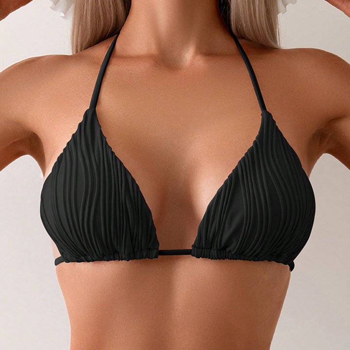 Damen Triangel-Bikini mit raffiniertem Rippendesign R&B