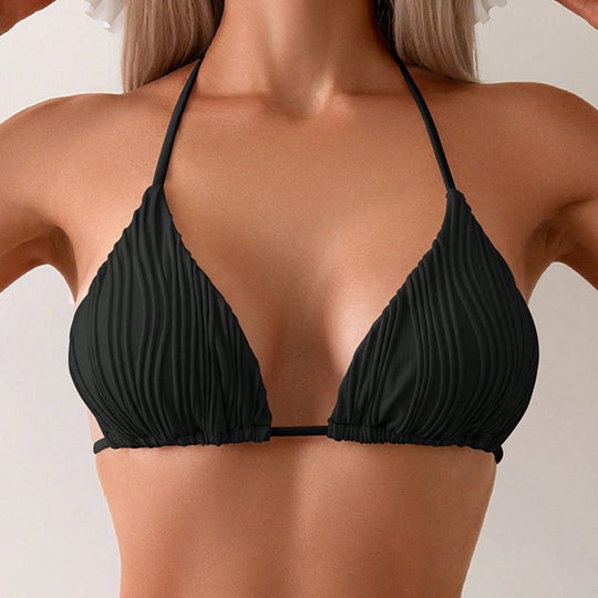 Damen Triangel-Bikini mit raffiniertem Rippendesign R&B