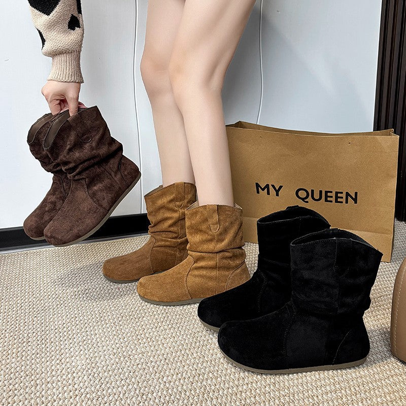 Damen Bequeme Winterstiefel mit weichem Innenfutter und rutschfester Sohle