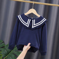 Mädchen Kapuzenpullover mit maritimem Kragen R&B