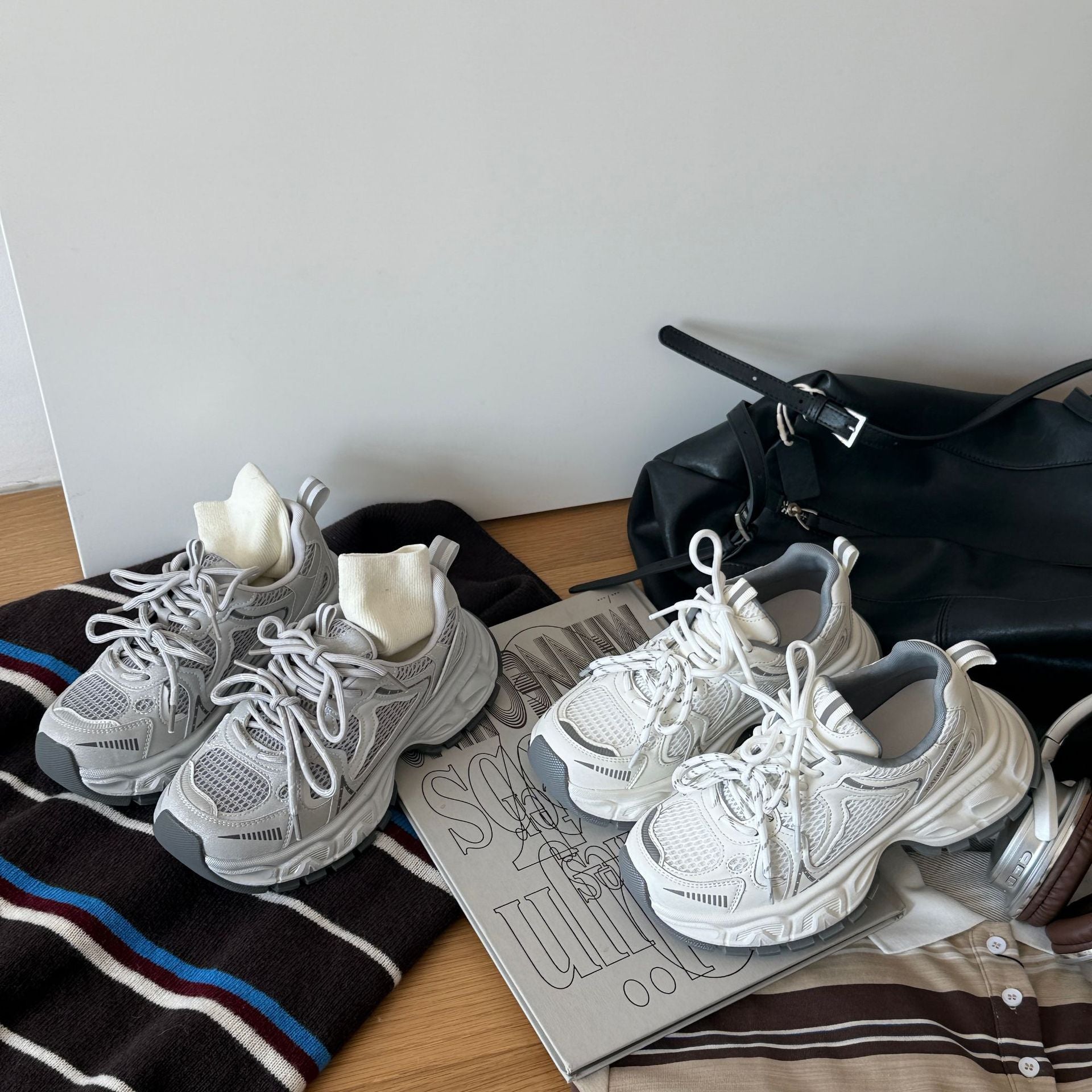 Damen Sportliche Sneakers mit atmungsaktiver Mesh-Oberfläche und stoßdämpfender Sohle