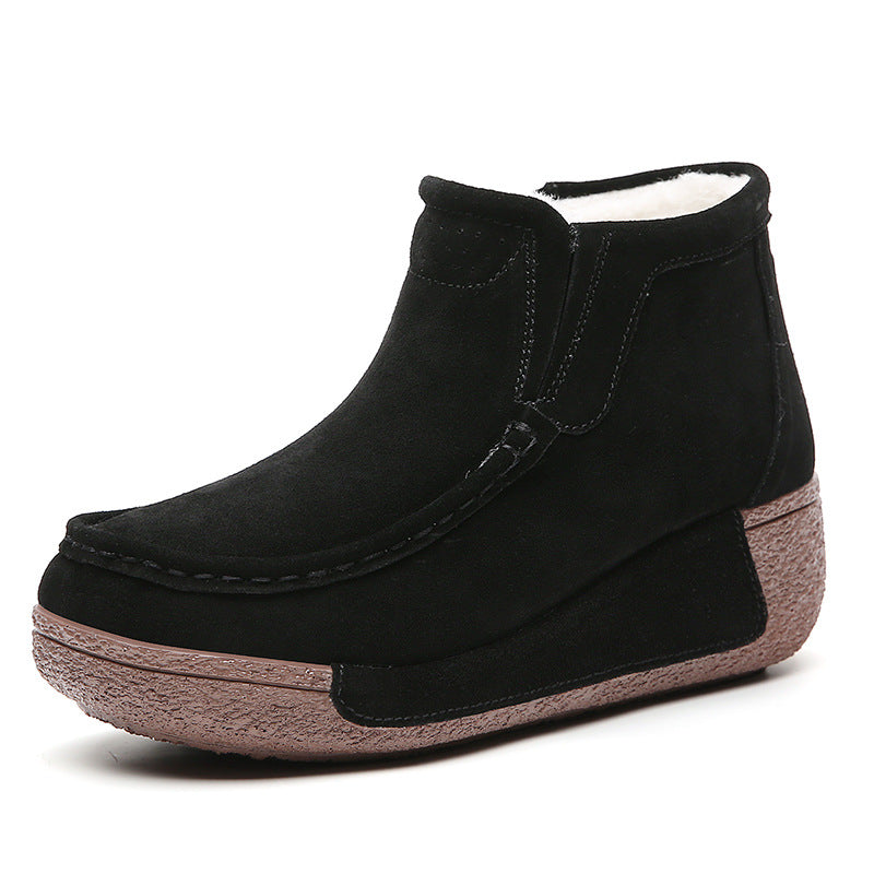 Damen Komfortable Warmgefütterte Stiefeletten mit rutschfester Sohle R&B
