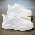 Damen Sportliche Plateau Sneakers mit modischem Obermaterial und ergonomischer Sohle