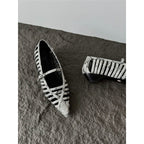 Damen Riemchen Ballerinas mit transparentem Design R&B