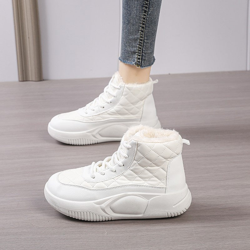 Damen Sportliche High-Top Sneakers mit wärmendem Innenfutter R&B