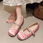 Damen Ballerinas mit dekorativem Riemchen und funkelnden Akzenten R&B
