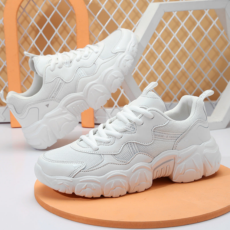 Damen Sportliche Sneakers im trendigen Chunky-Stil mit atmungsaktiven Mesh-Obermaterial und dämpfender Sohle