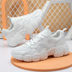 Damen Chunky Sneakers mit atmungsaktivem Mesh-Obermaterial und flexiblem Laufsohlen-Design