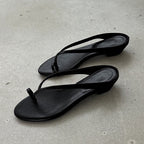 Damen elegante Zehentrenner-Sandaletten mit minimalistischem Design und modischem Riemen R&B