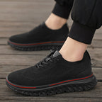 Herren nan atmungsaktive Strick-Sportschuhe mit stoßdämpfender Wabensohle R&B
