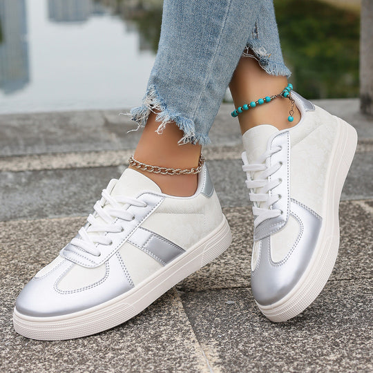 Damen Sneakers im modernen Retro-Design mit atmungsaktiven Einsätzen R&B