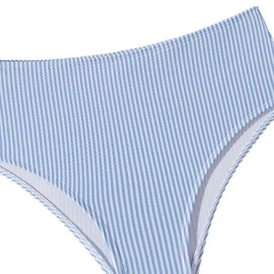 Damen Bandeau-Bikini mit Rüschen und hohem Bund R&B