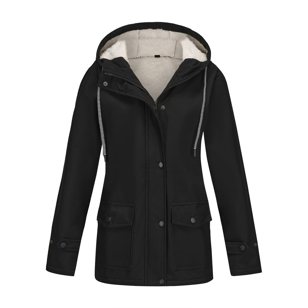 Damen Kapuzenjacke mit weichem Fleece-Futter R&B