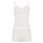 Damen Elegantes Spitzen-Nachtwäsche Set mit Schnürdetails R&B