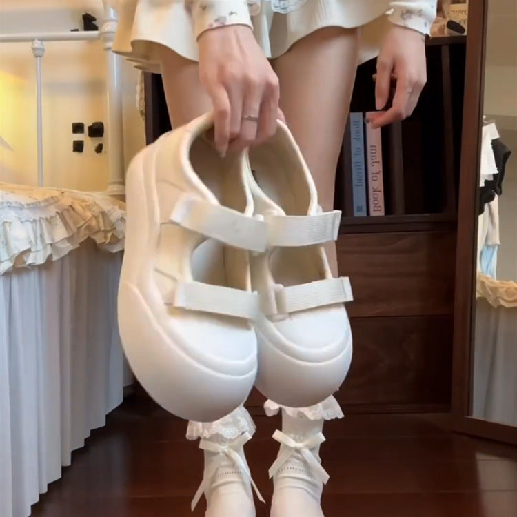 Damen Modische Sneakers mit verstellbarem Riemensystem und rutschfester Sohle R&B