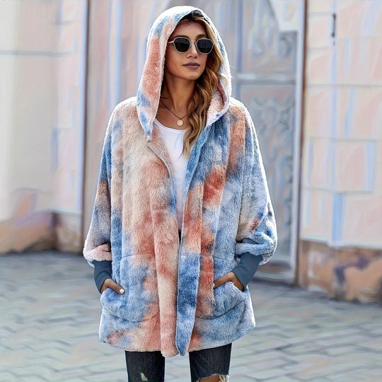 Damen Kapuzenjacke aus kuscheligem Teddyfell R&B