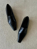 Damen edle Leder Loafers R&B