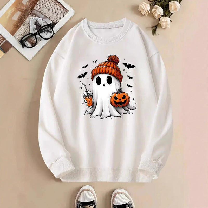 Damen Sweatshirt mit Halloween-Motiv