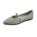 Damen Ballerinas mit modischer Perlen-Schnalle