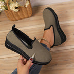 Damen Komfortable Slipper mit flexiblem Elastik-Einsatz R&B