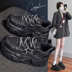 Damen Komfortable Chunky Sneakers mit einzigartigem Stern-Design R&B