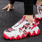 Damen Sportliche Chunky Sneakers mit strapazierfähigem Obermaterial und rutschfester Sohle