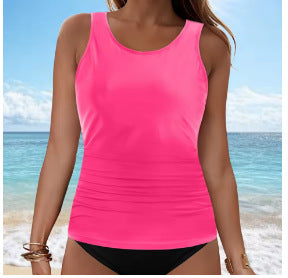 Damen Tankini-Oberteil mit Raffung R&B