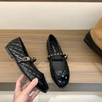 Damen Elegante Mary Jane Ballerinas mit modischem Riemchen und komfortablem Fußbett R&B